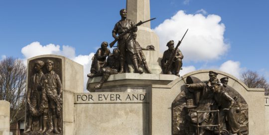 Port Sunlight's War Memorial and bronzes