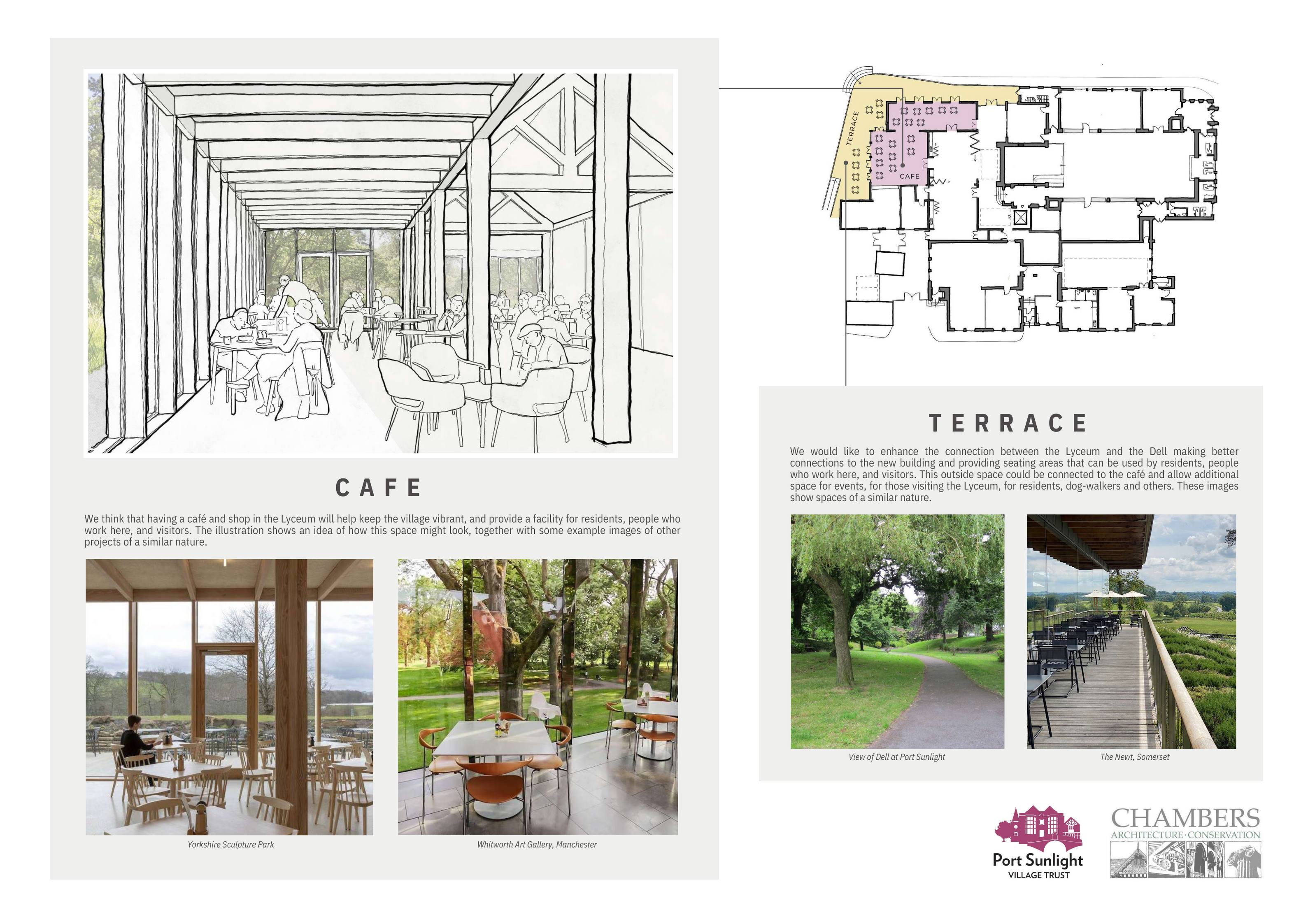 Cafe and Terrace Proposed Plans